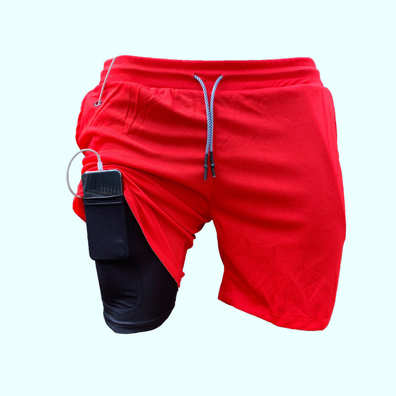 Double Layer Shorts Men Sports And Leisure