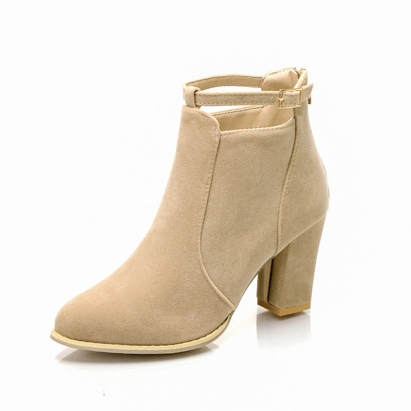 High-heeled Martin Boots For Women