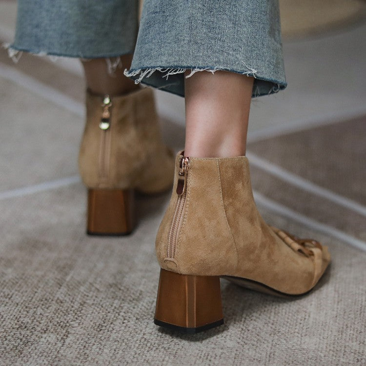 French Fringed Nude Boots V Boots Women Autumn And Winter Plus Velvet