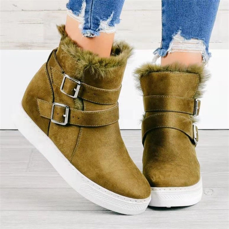 Flat Short Boots Women Fashion Casual