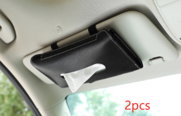 Car Sun Visor Paper Towel Bag Leather