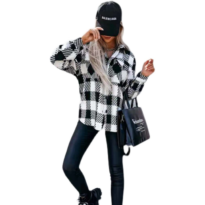 Fashion Winter blouse coat Ladies shirt Women Tops coat