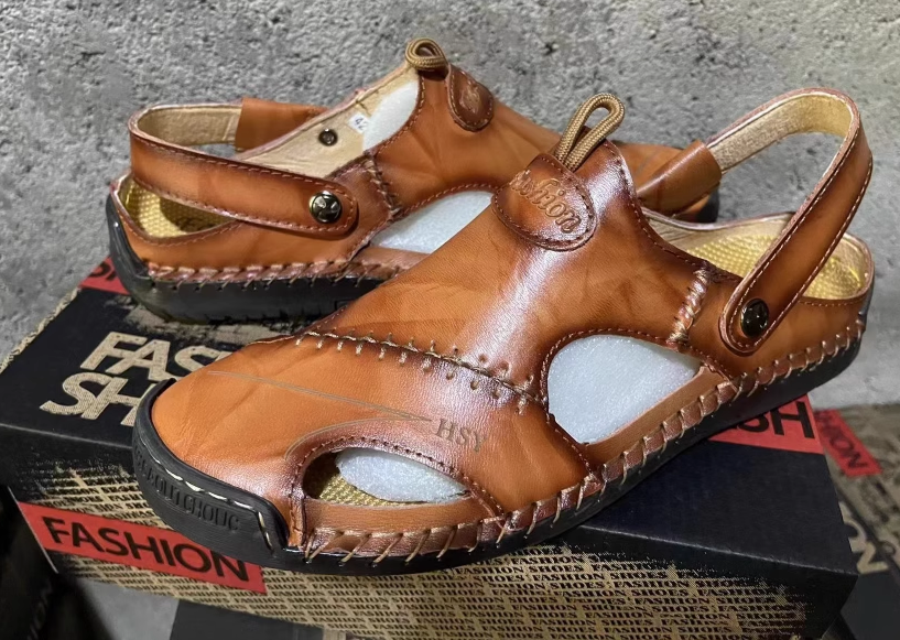 Genuine Leather Roman Summer Sandals For Men