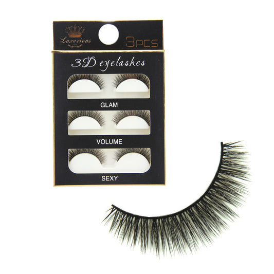 Eyelashes Natural Short Cross Cotton Stem