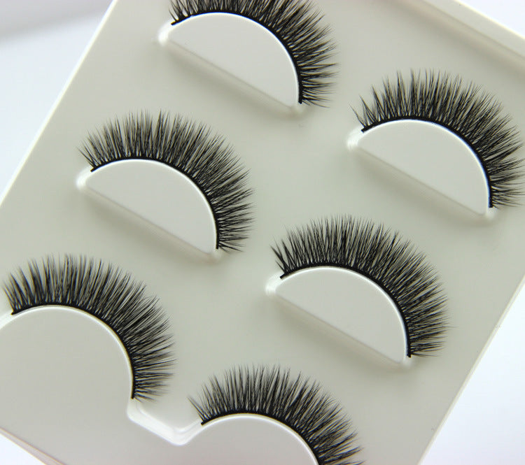 Eyelashes Natural Short Cross Cotton Stem