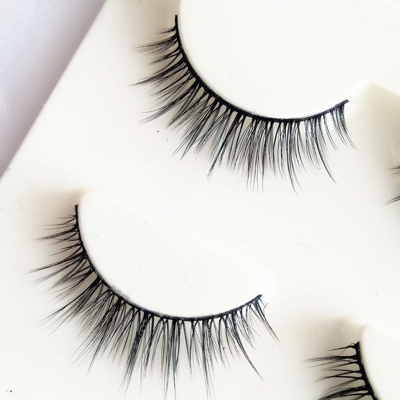 Eyelashes Natural Style Black Hard Stem